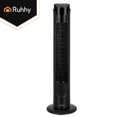 Ruhhy 27834 Stojanový ventilátor s diaľkovým ovládaním, 83 cm, 45 W, čierny