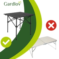 Gardlov 27294 Skladací kempingový stôl 54 x 50 x 49 cm, čierny