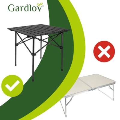 Gardlov 27294 Skladací kempingový stôl 54 x 50 x 49 cm, čierny