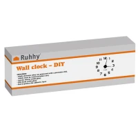 Ruhhy 28335 Dizajnové 3D samolepiace hodiny 60-130 cm, čierne