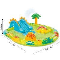 INTEX 57166 Nafukovací hrací centrum 191 x 152 x 58 cm, dinosaurus