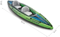 INTEX 68306 Nafukovací kajak Challenger K2, 351 x 76 x 38 cm