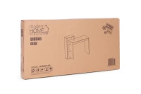 ModernHome CHDK07 Počítačový stôl so štyrmi policami 110 x 40 cm, šedobiely