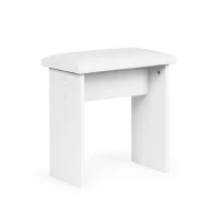 ModernHome CHDT03 Toaletný stolík so zrkadlom, 80 x 40 x 140 cm, 12 LED, biely