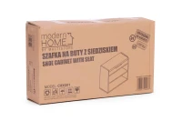 ModernHome CHXG01 Skriňa na topánky s odklápacím sedadlom, 2 police, biela
