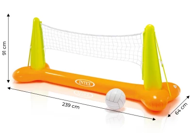 INTEX 56508 Nafukovací volejbalová sada se sítí, oranžovo-zelená