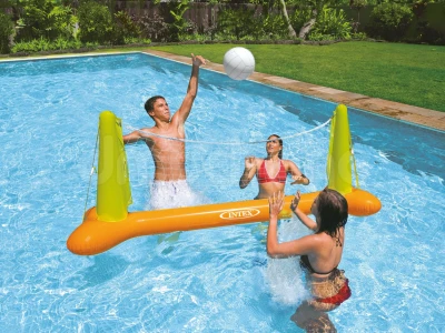 INTEX 56508 Nafukovací volejbalová sada se sítí, oranžovo-zelená