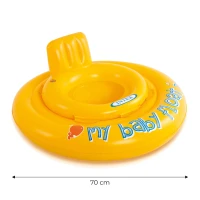INTEX 56585EU Nafukovací dětské sedátko s opěrátkem 70 cm, žluté