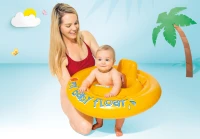 INTEX 56585EU Nafukovací dětské sedátko s opěrátkem 70 cm, žluté