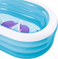 INTEX 57482 Nafukovací oválný dětský bazének 163 x 109 x 46 cm, velryba
