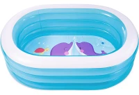 INTEX 57482 Nafukovací oválný dětský bazének 163 x 109 x 46 cm, velryba