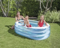 INTEX 57482 Nafukovací oválný dětský bazének 163 x 109 x 46 cm, velryba