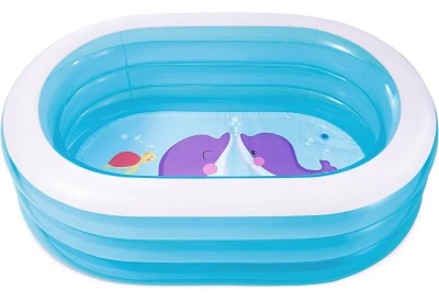 INTEX 57482 Nafukovací oválný dětský bazének 163 x 109 x 46 cm, velryba
