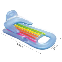 INTEX 58802 Nafukovacie ležadlo King Kool s opierkou, modré