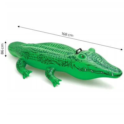 INTEX 58546 Nafukovací krokodíl 168 x 86 cm, zelený