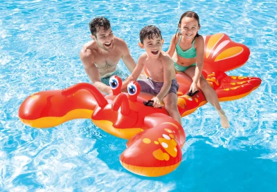 INTEX 57528 Nafukovací matrace Humr s madly 213 x 137 cm