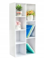 ModernHome WYJ-071 Policový regál 50 x 24 x 106 cm, 7 polic, bílý