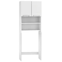 ModernHome RH1908 Regál nad pračku s policemi 181 x 63,5 x 30 cm, bílý
