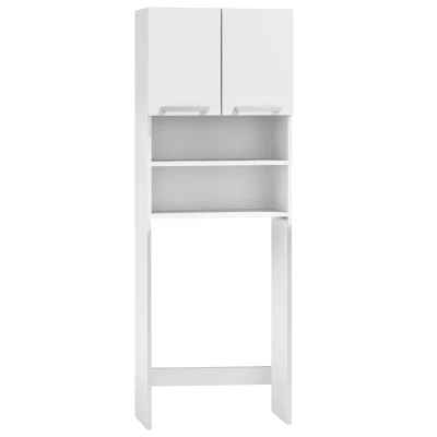 ModernHome RH1908 Regál nad pračku s policemi 181 x 63,5 x 30 cm, bílý