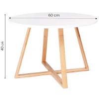 ModernHome RH1902 Konferenční stolek 60 cm, bílý