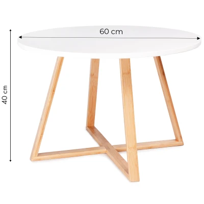 ModernHome RH1902 Konferenční stolek 60 cm, bílý