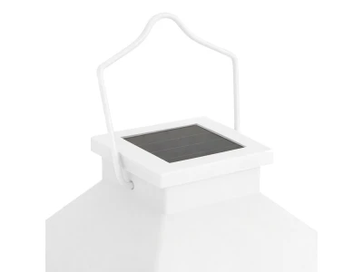 Verk 12387 Dekoratívna LED lucerna so sviečkou, 28 cm, solárny panel, biela