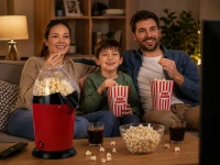 Verk 07551 Výrobník popcornu 1200 W, červený