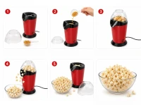 Verk 07551 Výrobník popcornu 1200 W, červený