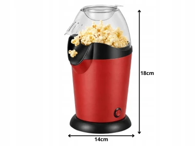 Verk 07551 Výrobník popcornu 1200 W, červený