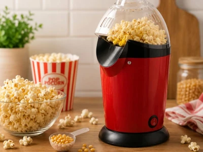 Verk 07551 Výrobník popcornu 1200 W, červený