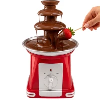 Verk 07554 Čokoládová fontána na fondue, 3 úrovne, 65 W, 230 V, 50 Hz, červená
