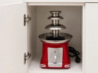 Verk 07554 Čokoládová fontána na fondue, 3 úrovne, 65 W, 230 V, 50 Hz, červená