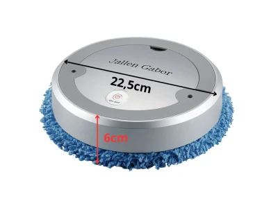 Verk 24652 Robotický mop s UV svetlom, bezdrôtový, 2400 mAh, strieborný
