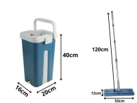 Verk 27509 Dvojkomorový mop, 2x utierka z mikrovlákna, modrý