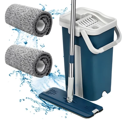 Verk 27509 Dvojkomorový mop, 2x utierka z mikrovlákna, modrý