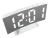 Verk 27630 Multifunkční LED zrcadlové hodiny s budíkem, USB, bílé