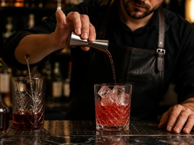 Verk 07459 Barmanská odměrka 25/50 ml, nerez