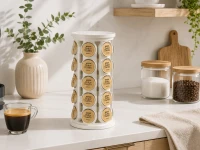 Verk 07489 Otočný stojan na kávové kapsule, 40 ks, biely