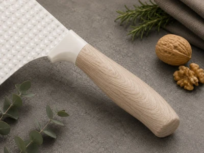 Verk 07513 Sada kuchyňských nožů - 4 nože, nůžky a škrabka, bílá
