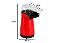 Verk 07526 Výrobník popcornu 1200 W, červený