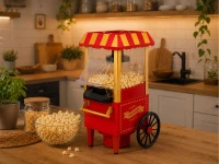 Verk 07552 Stroj na popcorn, retro vozík,1200 W, červený