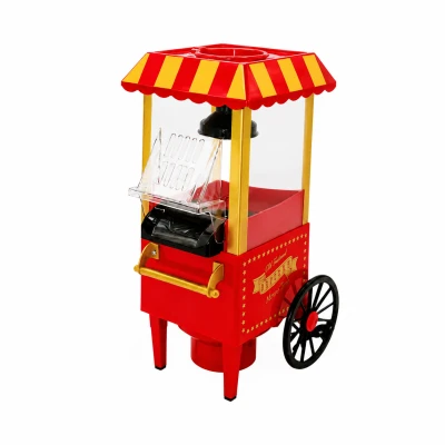 Verk 07552 Stroj na popcorn, retro vozík,1200 W, červený