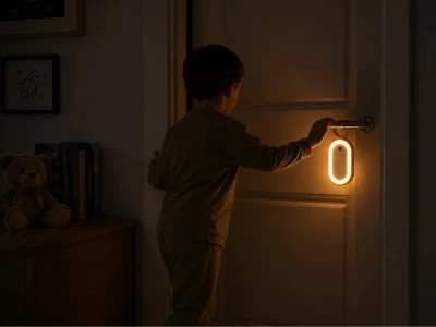 Verk 12431 Zavesená LED lampa so senzorom pohybu, 2700 - 3000 K, svetlohnedá