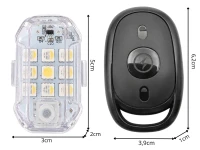Verk 12435 Bezdrôtové LED výstražné svetlá s diaľkovým ovládaním, 7 farieb, sada 2 ks
