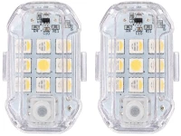 Verk 12435 Bezdrôtové LED výstražné svetlá s diaľkovým ovládaním, 7 farieb, sada 2 ks