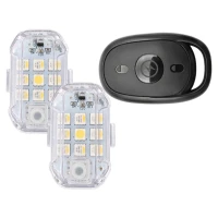 Verk 12435 Bezdrôtové LED výstražné svetlá s diaľkovým ovládaním, 7 farieb, sada 2 ks