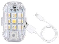 Verk 12435 Bezdrôtové LED výstražné svetlá s diaľkovým ovládaním, 7 farieb, sada 2 ks