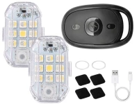 Verk 12435 Bezdrôtové LED výstražné svetlá s diaľkovým ovládaním, 7 farieb, sada 2 ks