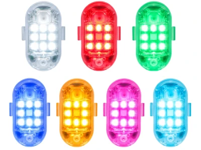 Verk 12435 Bezdrôtové LED výstražné svetlá s diaľkovým ovládaním, 7 farieb, sada 2 ks