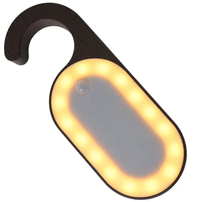 Verk 12431 LED lampička závěsná se senzorem pohybu, 2700 - 3000 K, černá